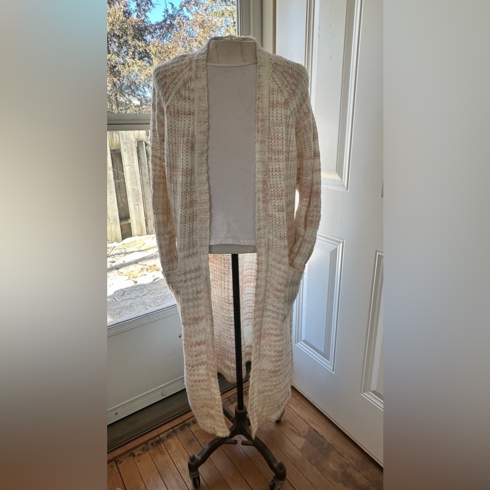 Torrid Pink/White Cardigan